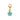 Petite Blue Flower Charm